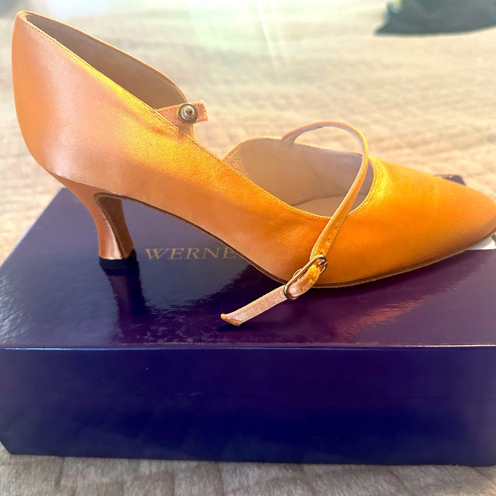 Satin Ballroom Shoes 2.5 heel Werner Kern New
